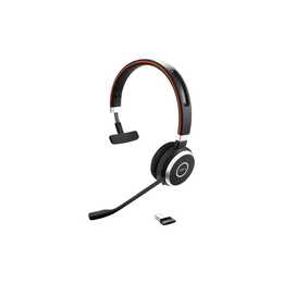 JABRA Casque micro de bureau Evolve 65SE (On-Ear, Sans fil, Noir)