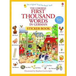 First Thousand Words in German Sticker Book