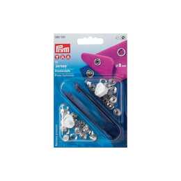 PRYM GROUP Pulsanti mescolati (Argento, Blu, 10 pezzo)