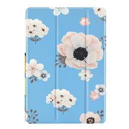 EG Custodia per Apple iPad 10.2 pollici (2019) 7a generazione - blu - fiori