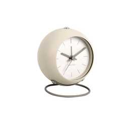 KARLSSON Klassischer Wecker Nirvana Globe (Beige)