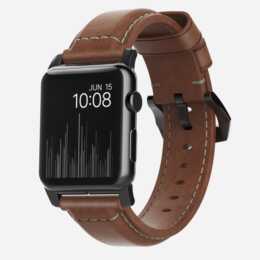 NOMAD GOODS Armband (Apple Watch 45 mm / 42 mm, Braun)