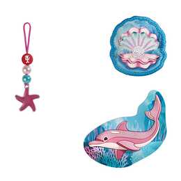 STEP BY STEP Magnetapplikation Magic Mags Sweet Dolphin Lou (Blau, Pink)