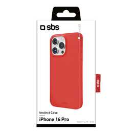 SBS Backcover Instinct (iPhone 16 Pro, Rot)