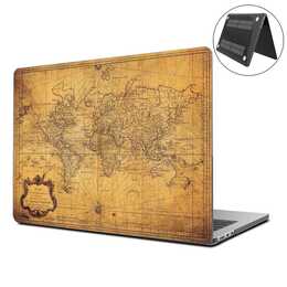 EG Hardcase (MacBook Air 13" M2 2022, Carta geografica, Marrone)