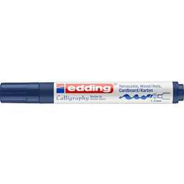 EDDING Permanent Marker 1455 (Blau, 1 Stück)