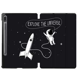 EG cover per Samsung Galaxy Tab S8+ 12.4" (2022) - nero - astronauta