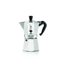 BIALETTI Moka Express (6 Tazze, Argento, Nero)