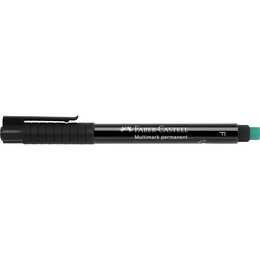 FABER-CASTELL Pennarello indelebile Multimark F (Nero, 1 pezzo)