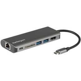 STARTECH.COM Stazione d'aggancio (HDMI, 2 x USB 3.0 di tipo A, RJ-45 (LAN))