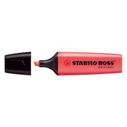 STABILO Surligneur Boss Original (Rouge, 1 pièce)