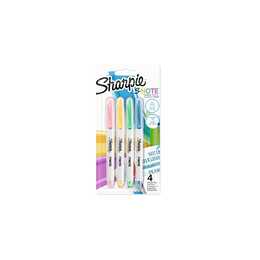 SHARPIE Marqueur permanent S-Note (Jaune, Vert, Bleu, Pink, 4 pièce)