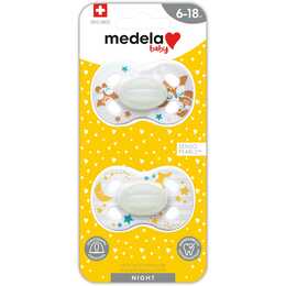 MEDELA Nuggi Duo Night & Night (Weiss, Mehrfarbig, 6 M - 18 M)