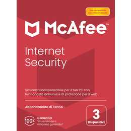 MCAFEE Internet Security (Jahreslizenz, 3x, 12 Monate, Italienisch)