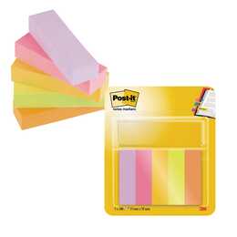 POST-IT Notes autocollantes Page Marker (5 x 50 feuille, Multicolore)