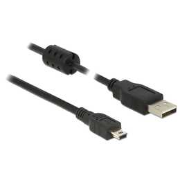 DELOCK USB-Kabel (USB Typ A, Mini USB Typ B, 1 m)