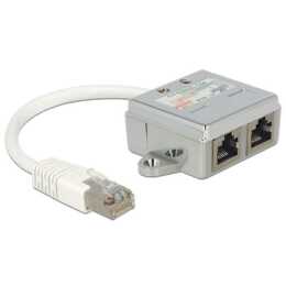 DELOCK Port Doubler RJ-45 (LAN, ISDN) Adaptateur (RJ-45, RJ-45 (ISDN), 0.15 m)