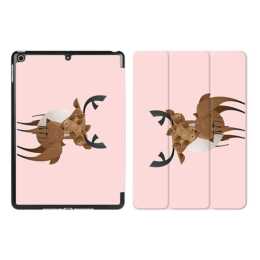 EG iPad Hülle für Apple iPad 9.7 "- rosa Cartoon-Hirsche