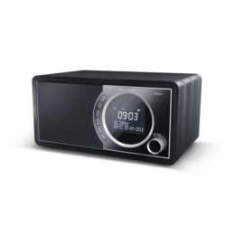 SHARP DR-450 Radio digitale (Nero, Acciaio inox)