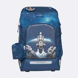 BECKMANN Schulranzen Active Air FLX Space Mission (25 l, Blau)