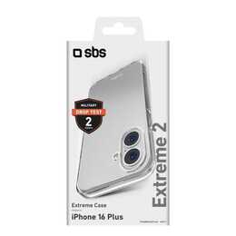 SBS Backcover Extreme 2 (iPhone 16 Plus, transparente)