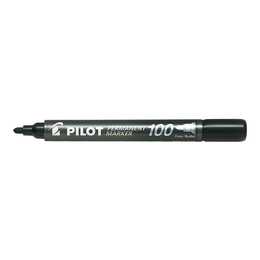 PILOT PEN Marqueur permanent 100 (Noir, 1 pièce)