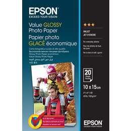 EPSON Glossy Carta fotografica (20 foglio, 100 x 150 mm, 183 g/m2)