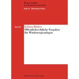 Öffentlichrechtliche Vorgaben für Windenergieanlagen