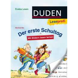 Mit Bildern lesen lernen: Der erste Schultag, Erstes Lesen