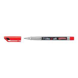 STABILO Marqueur permanent Write-4-all (Rouge, 1 pièce)