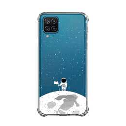 EG Backcover (Galaxy A12, Astronaute, Transparent)