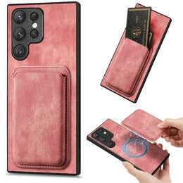 EG Couverture arrière avec porte-carte (Galaxy S24 Ultra, Rose)