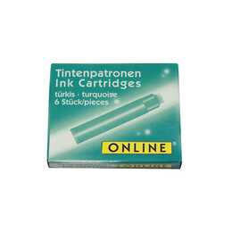 ONLINE Tintenpatrone (Türkis, 6 Stück)