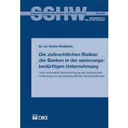 Die zivilrechtlichen Risiken der Banken in der sanierungsbedürftigen Unternehmung. Unter besonderer Berücksichtigung der paulianischen Anfechtung und der aktienrechtlichen Verwantwortlichkeit