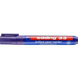 EDDING Permanent Marker 33 Brilliant (Violett, 1 Stück)