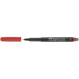 FABER-CASTELL Pennarello indelebile Multimark F (Rosso, 1 pezzo)