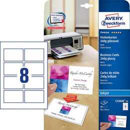 AVERY ZWECKFORM Cartes de visite (10 feuille, A4, 240 g/m2)