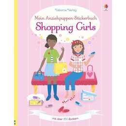 Mein Anziehpuppen-Stickerbuch: Shopping Girls