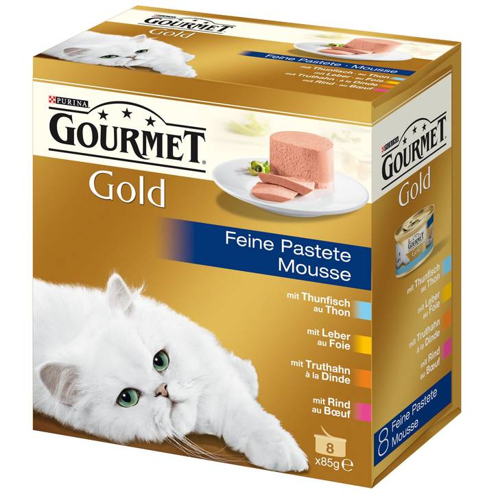 GOURMET Purina nourriture humide Gourmet Gold Mousse, 8 x 85 g