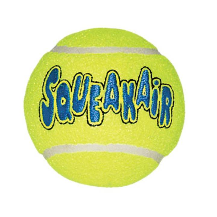 KONG Air Squeaker Tennis Ball Hunde Spielzeug, 10 cm