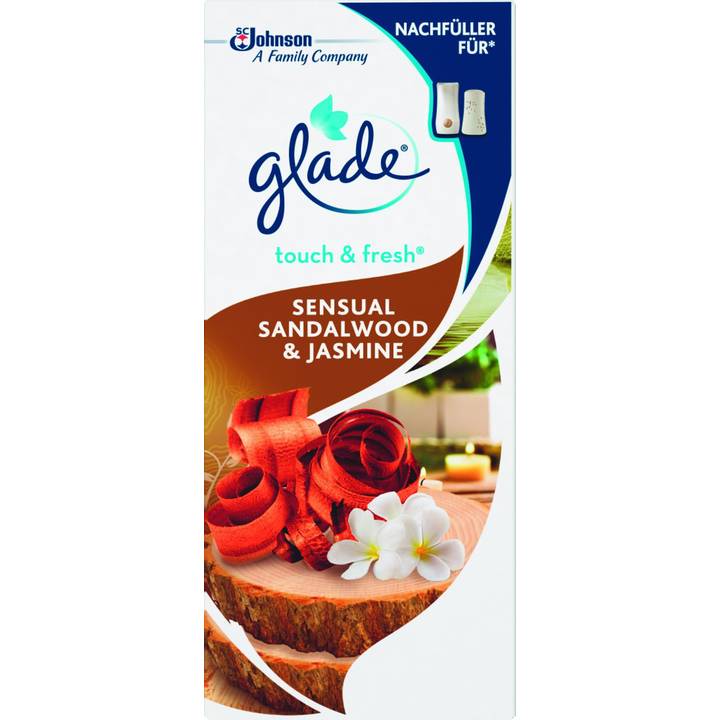 GLADE Touch & Fresh Mini Sandalwood & Jasmin Vaporisateur d'ambiance (10 ml, Santal, Jasmin)
