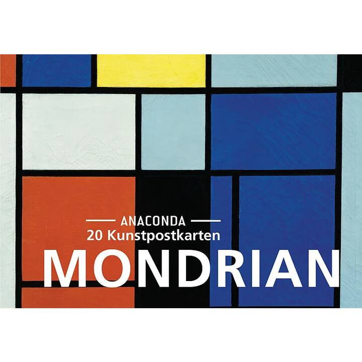 ANACONDA VERLAG Cartolina Piet Mondrian (Universale, Multicolore)