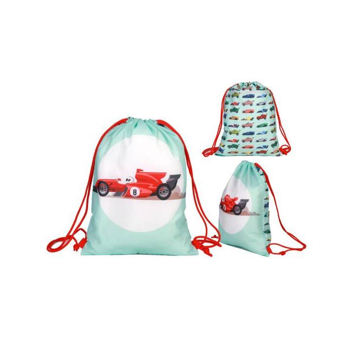 ROOST Borsa da palestra Cars (Verde, Rosso)