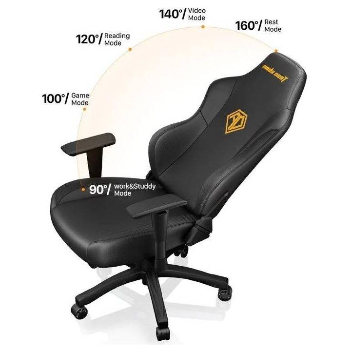 ANDA SEAT Bracciolo Phantom 3 (Nero, Oro)