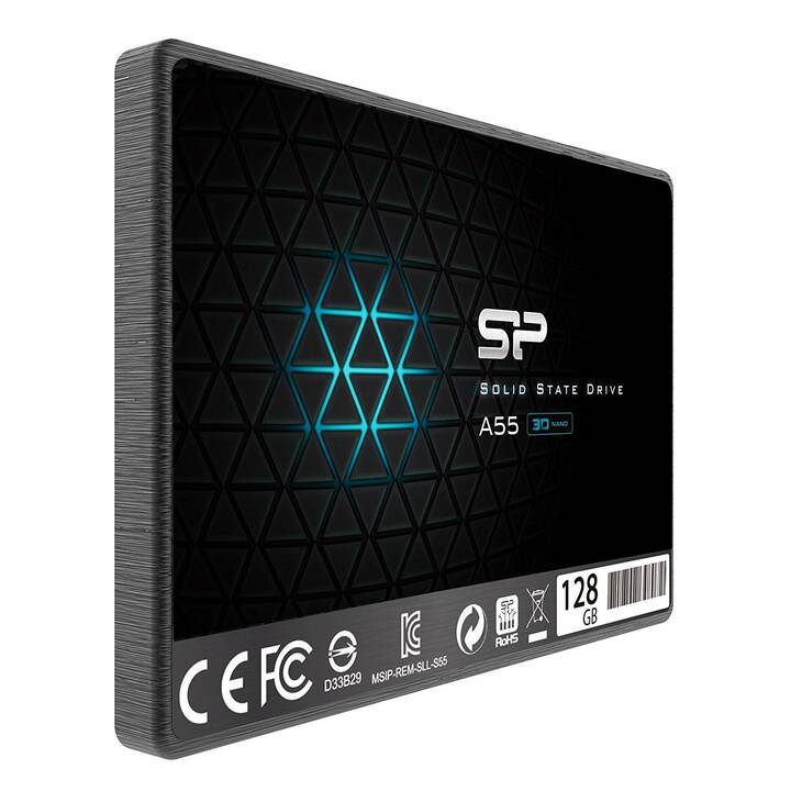 SILICON POWER Ace A55 (SATA-III, 128 GB, Schwarz)