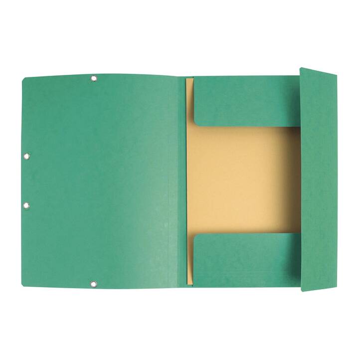 EXACOMPTA Cartellina con elastico Aquarel (Verde chiaro, Giallo verde, Verde, A4, 3 pezzo)