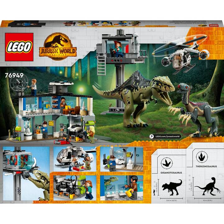 LEGO Jurassic World L’attaque du Giganotosaurus et du Therizinosaurus (76949)