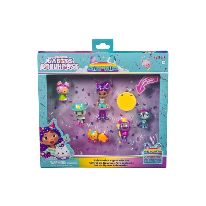 SPINMASTER Gabby's Dollhouse Celebration Set de figurines de jeu