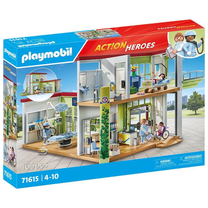 PLAYMOBIL Action Heroes Modernes Krankenhaus (71615)