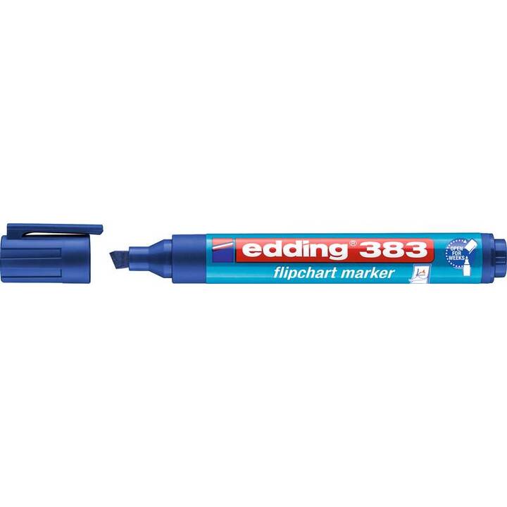 EDDING Marqueur pour Flipchart 383 (Noir, Bleu, Vert, Rouge, 4 pièce)